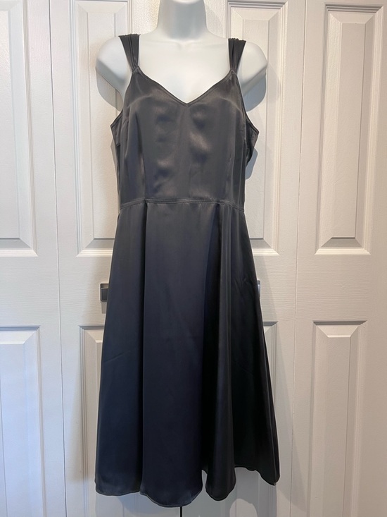 Jacob Dresses & Skirts - Jacob Grey/Pewter 100% Silk Vintage Fit & Flare Dress Size 10